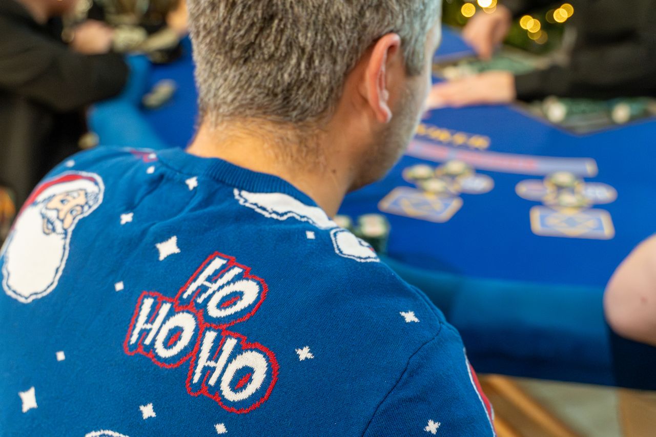 Guests enjoying a corporate casino night