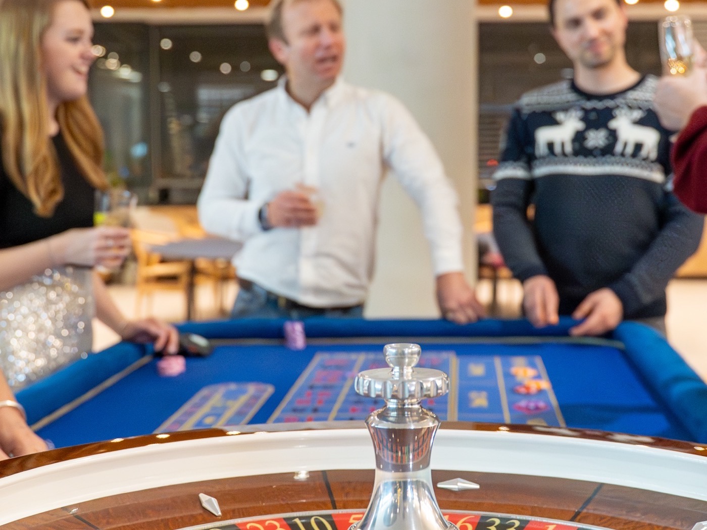 Casino set-up at a country-house venue