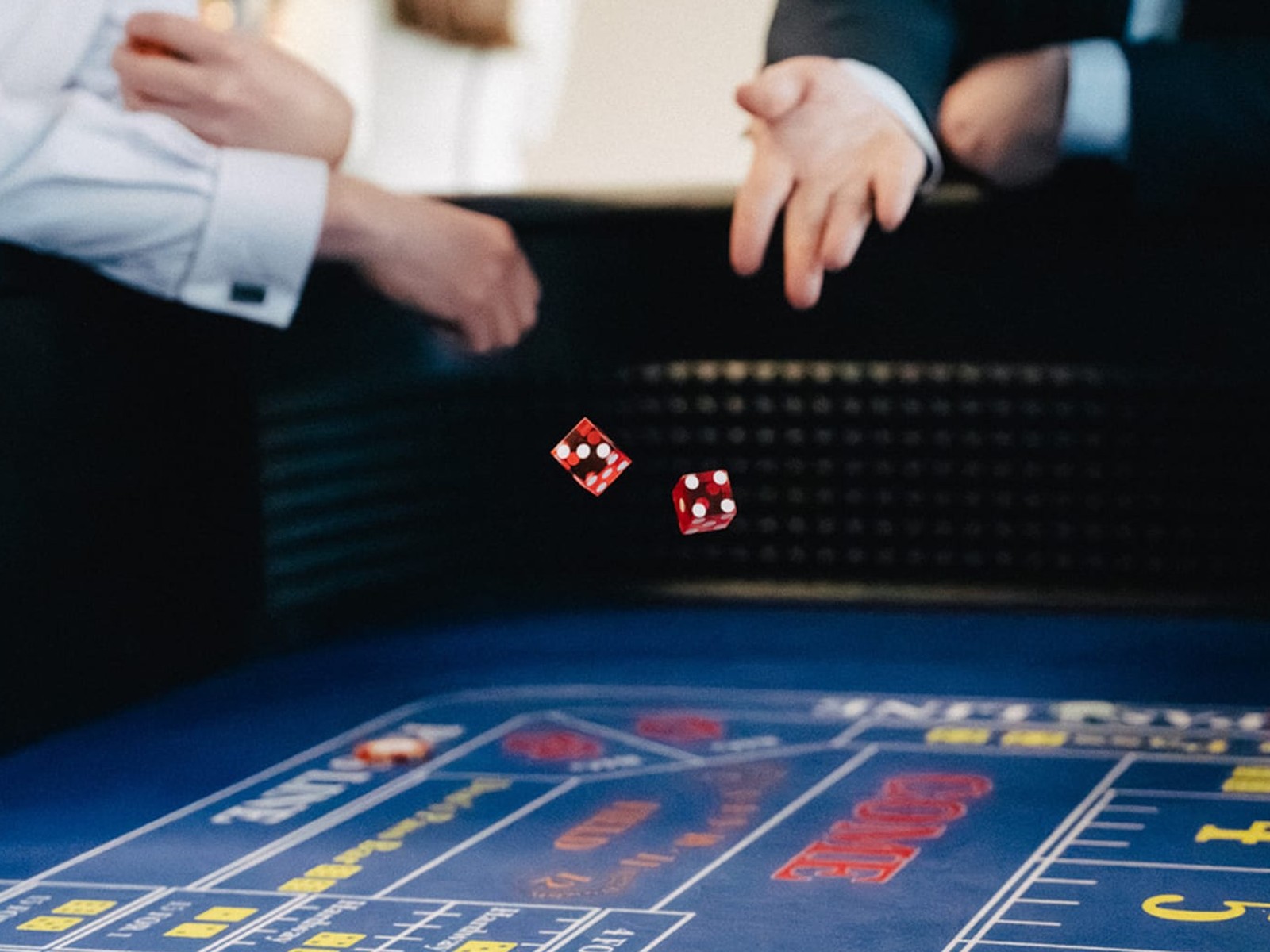 Craps casino game at a Royale Casino Hire event